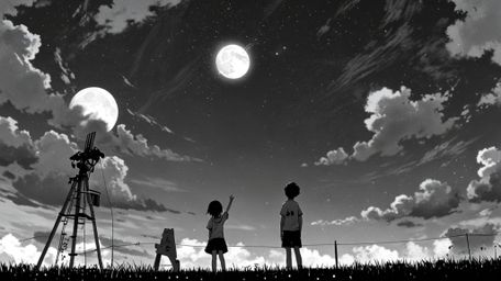 Step into a visually stunning, Pixar-style anime that celebrates the creative bond between a kid and the moon. This heartwarm