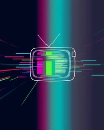 This dynamic logo design draws inspiration from the mesmerizing static of a TV screen glitch, translated into clean, geometri