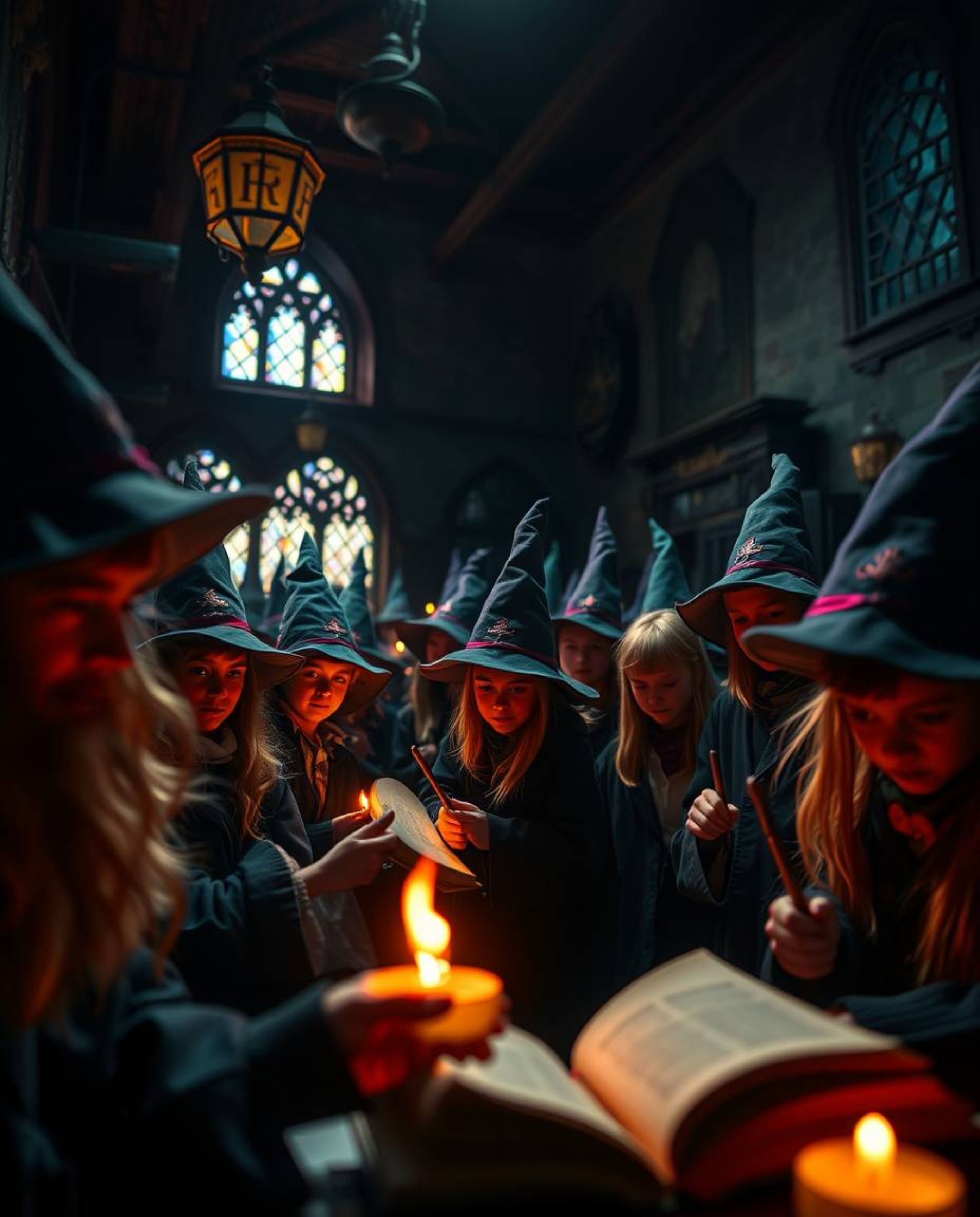 Discover the enchanting world of a magical school brimming with young wizards.  This captivating photography series features 
