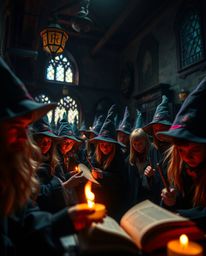 Discover the enchanting world of a magical school brimming with young wizards.  This captivating photography series features 