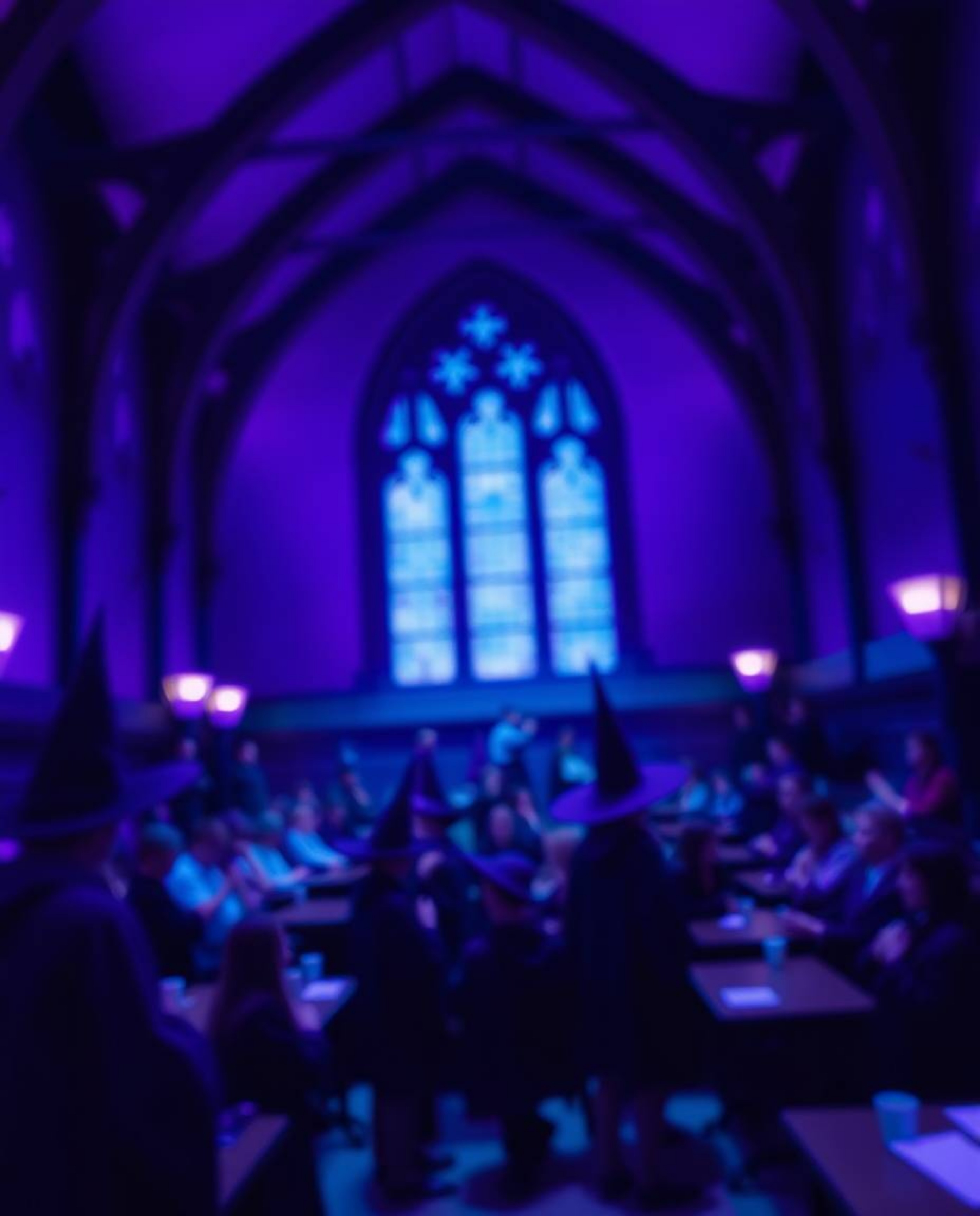 Discover enchanting images of a magical school filled with young wizards. Experience the vibrant deep ultraviolet hues, stun
