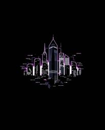 A striking logo design featuring a high-contrast, low-key lighting scheme.  The imagery depicts a glitchy digital landscape w