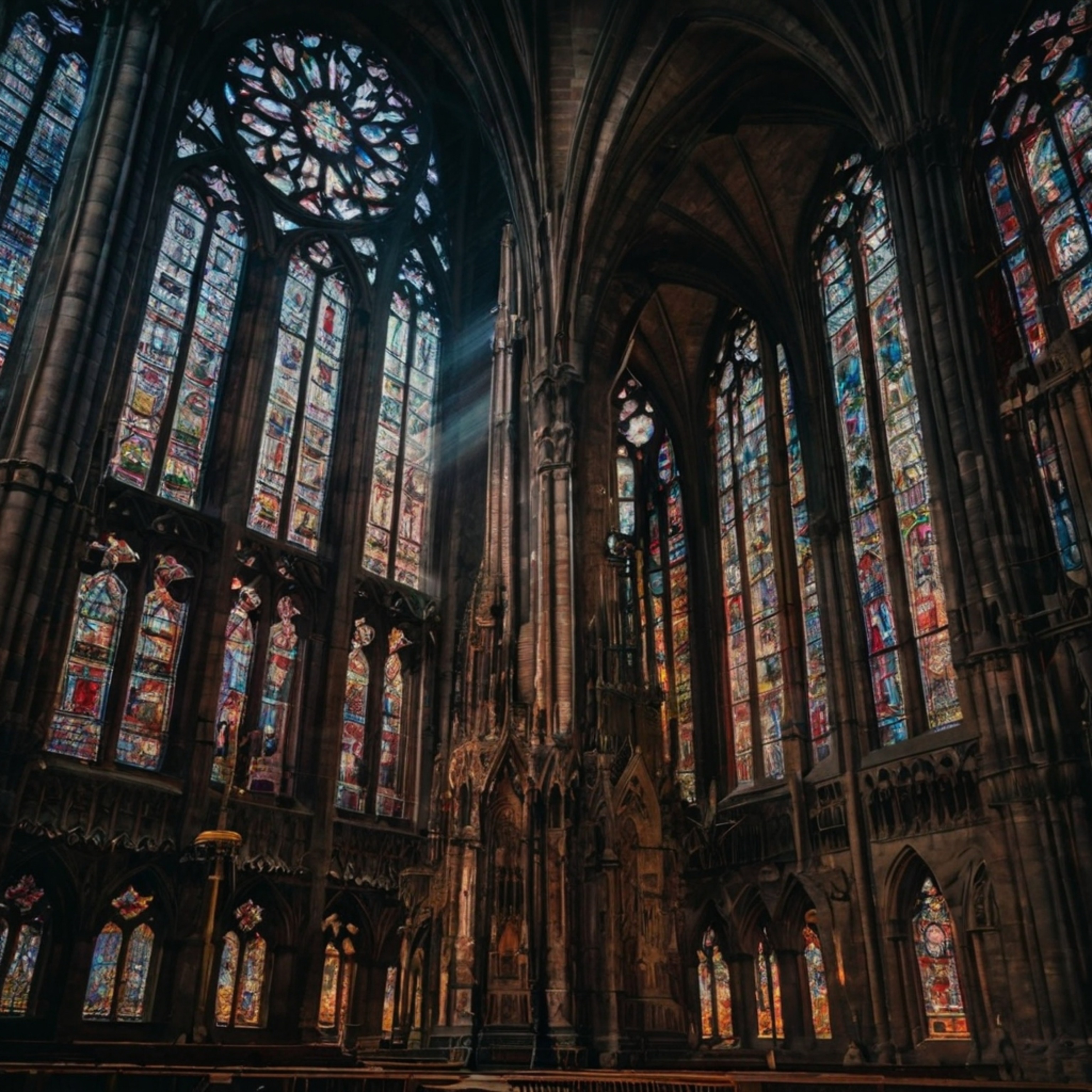 Explore a magnificent Gothic cathedral, a testament to architectural grandeur. Marvel at its towering spires that pierce the