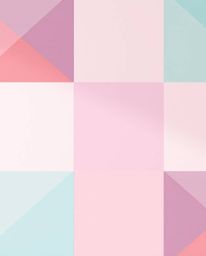 This stunning geometric pattern wallpaper features a tight close-up shot showcasing pastel gradients and a soft modern design