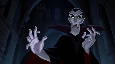A captivating high-resolution image of a classic Disney villain, with sharp features and pale skin, casting a spell within a