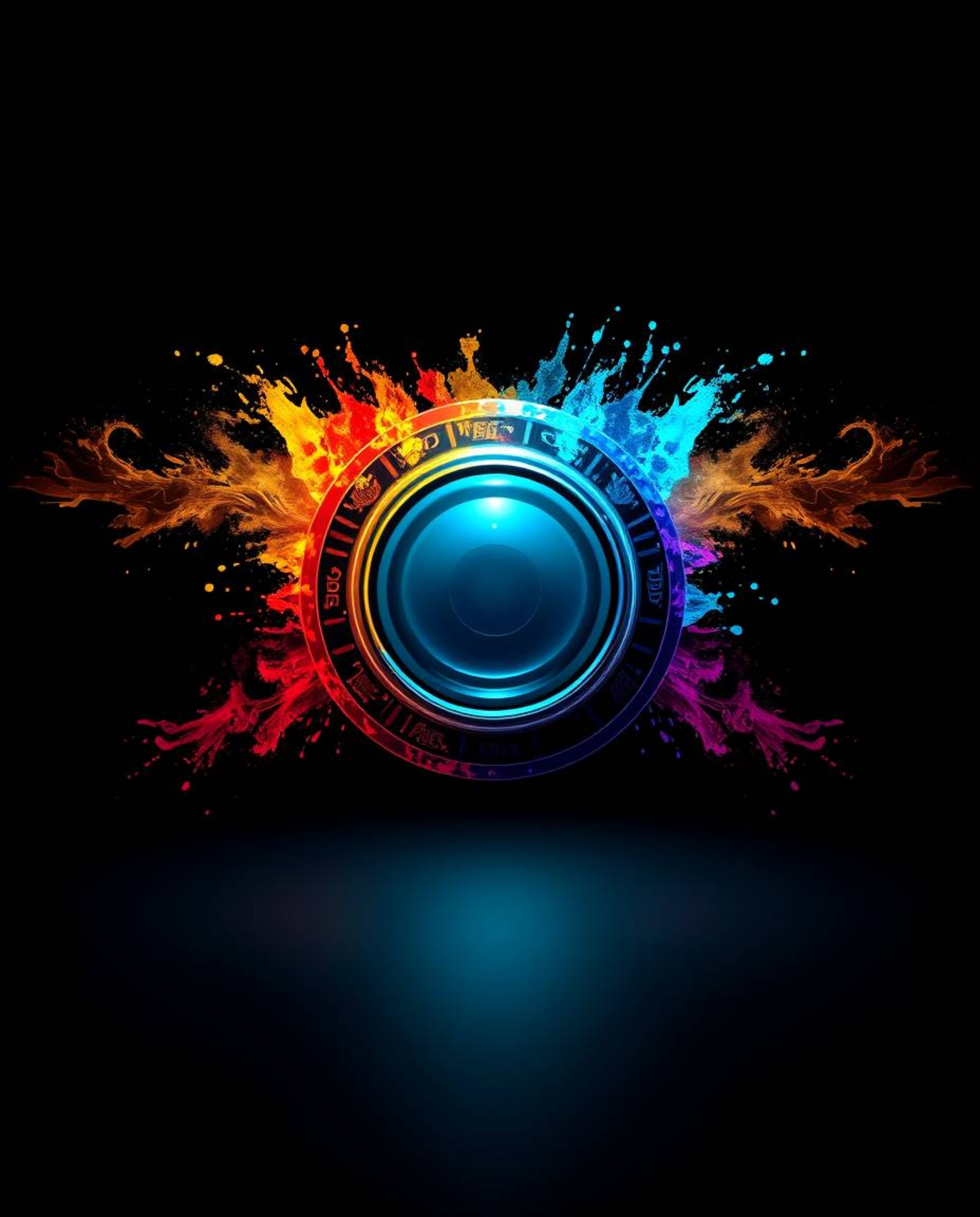 Explore modern and futuristic logo design concepts inspired by epic lens glow lighting. Discover dynamic colorful splashes ag
