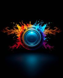 Explore modern and futuristic logo design concepts inspired by epic lens glow lighting. Discover dynamic colorful splashes ag