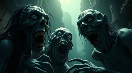 This 16:9 video depicts a hilarious gross-out comedy moment featuring exaggerated expressions and unsettling details.  The sc