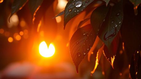 Capture the mesmerizing beauty of nature with warm golden hour light, iridescent colors dancing in the air, and the magic of 