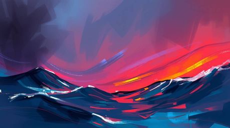 A captivating digital sketch showcasing a fantasy scene rendered in a cinematic style.  Loose painterly strokes and rich, com