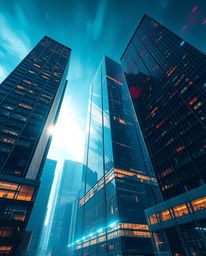 Discover stunning architectural color photography with epic lens glow lighting. Explore a collection of glitchy digital lands