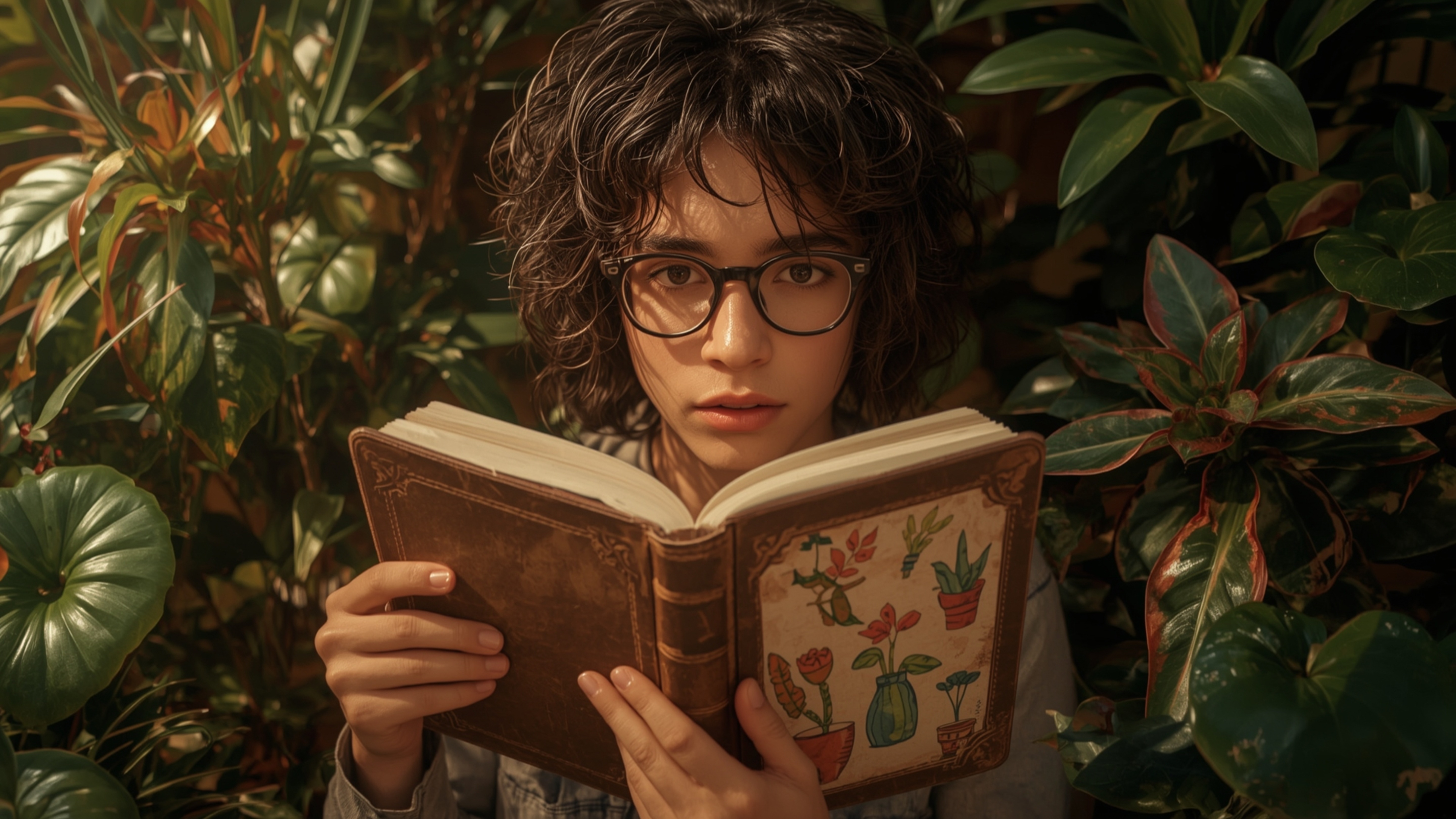 In a vibrant, cinematic photograph rendered in a hyper-realistic, Pixar-inspired style, a dynamic science fair duo unwittingl