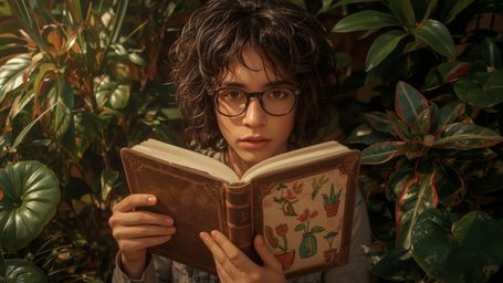 In a vibrant, cinematic photograph rendered in a hyper-realistic, Pixar-inspired style, a dynamic science fair duo unwittingl