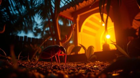 Experience a captivating journey through a miniature world with our bug-sized hero as they explore a vibrant backyard jungle.