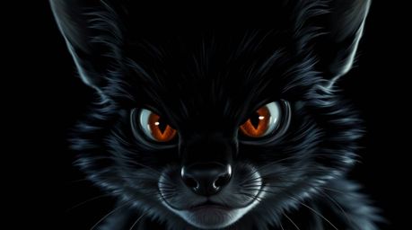 Discover stunning artwork featuring a sarcastic animal sidekick with expressive eyes.  Rendered in intense jet black with dee