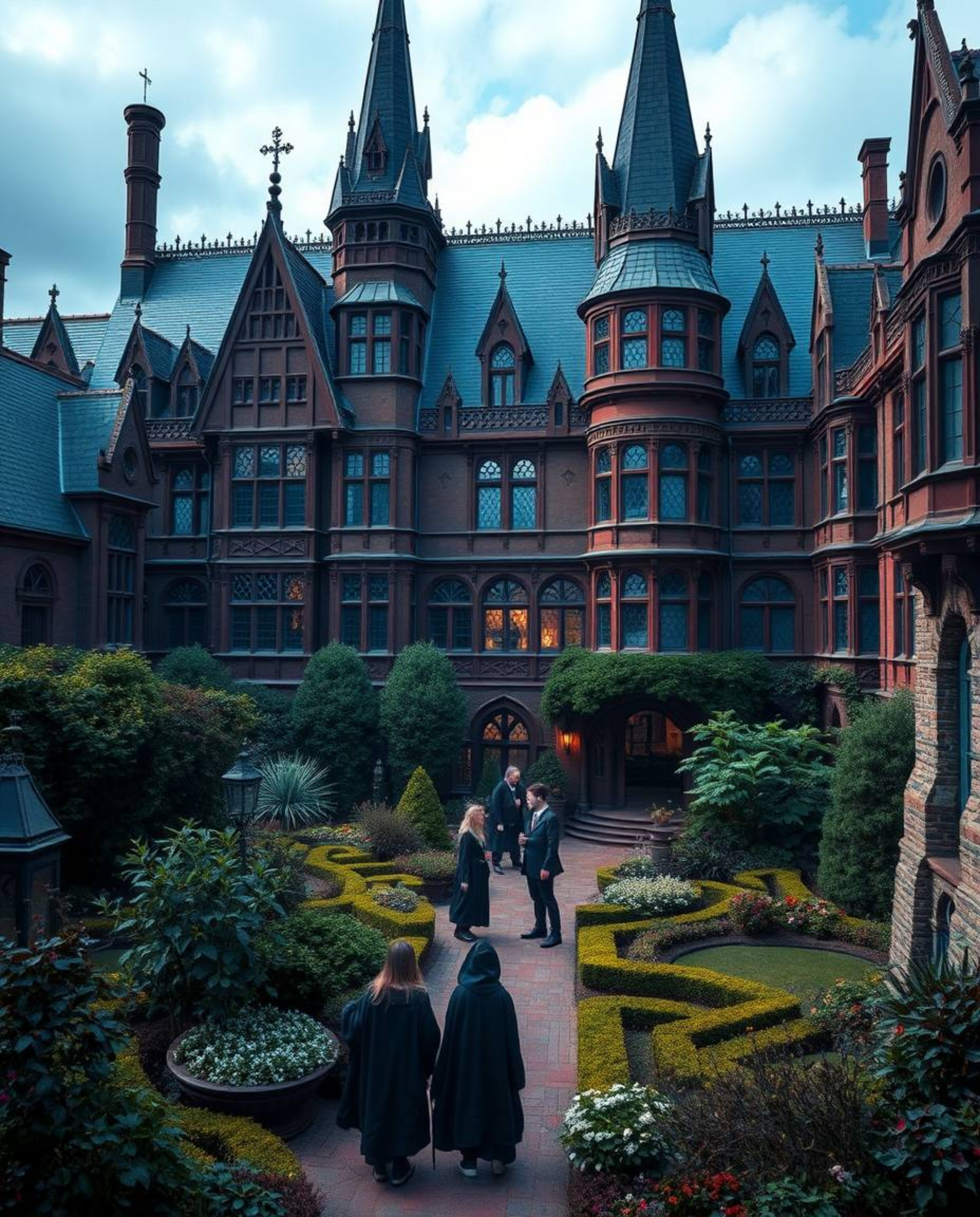 Step into a world of enchantment with this magical school brimming with young wizards. Sophisticated and elegant, the academ