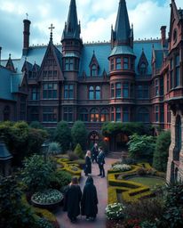 Step into a world of enchantment with this magical school brimming with young wizards. Sophisticated and elegant, the academ
