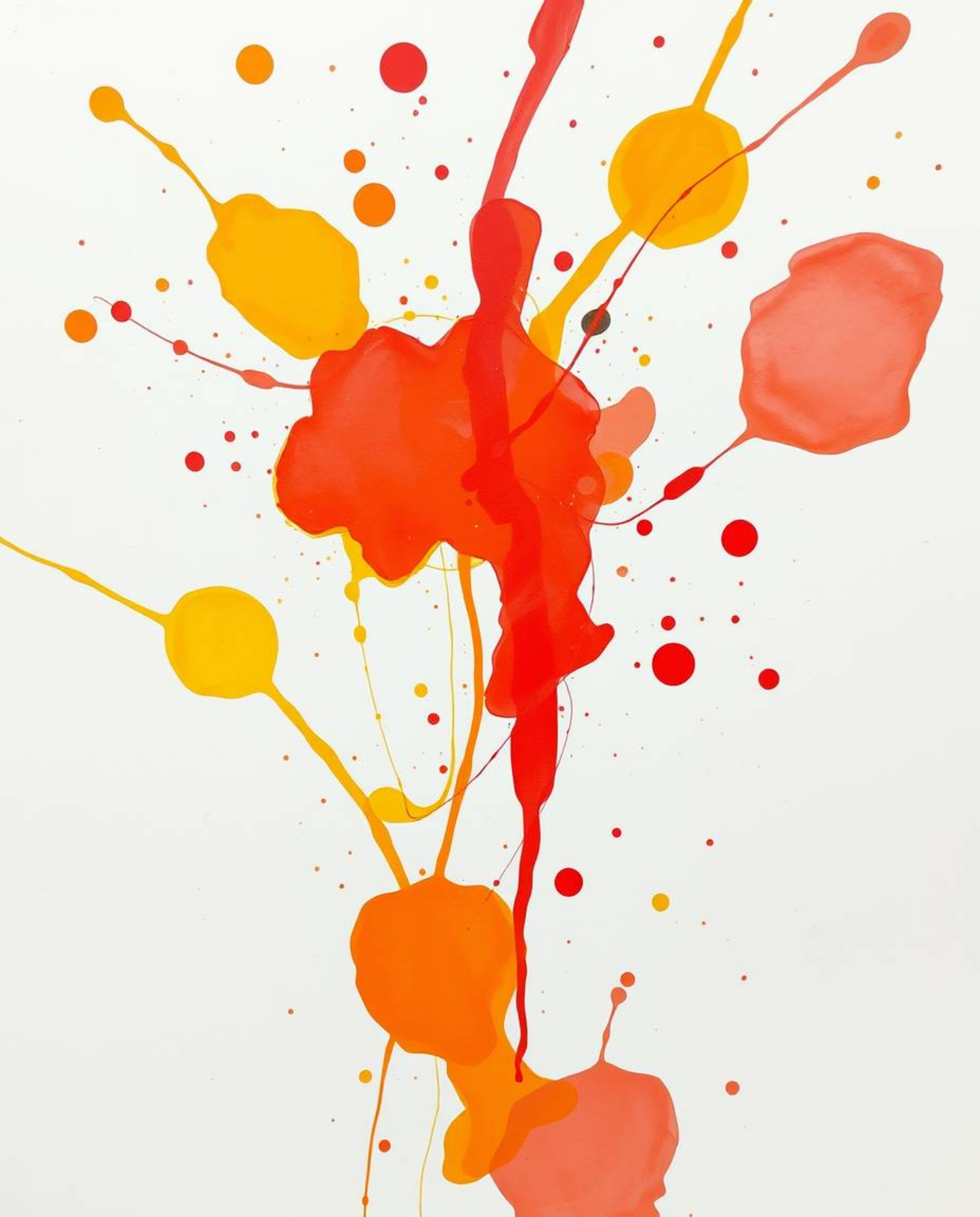 Explore the captivating world of abstract art with these warm, hand-drawn sketchnote-style paintings. Witness a vibrant explo