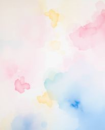 Experience the serene beauty of a dreamy watercolor painting rendered in soft pastel colors. Gentle, soothing hues combined w