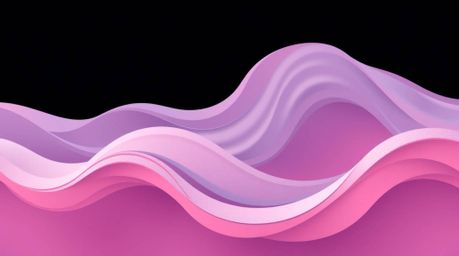 A captivating modern illustration showcases a fluid abstract wave, rendered in a flat design style with a pastel gradient tex