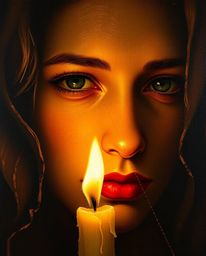 A stunning blend of classic and contemporary, this digital artwork features a classic oil painting style where a human face, 