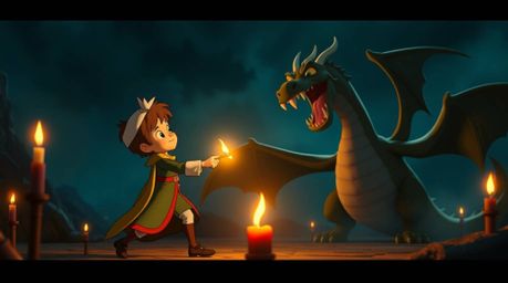 Experience a classic tale reimagined! This stunning scene depicts a charming prince bravely battling a fearsome dragon, all r