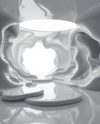 Discover stunning surreal 3D art featuring hyperrealistic, melted glass-like fluid shapes.  These classic black and white ren