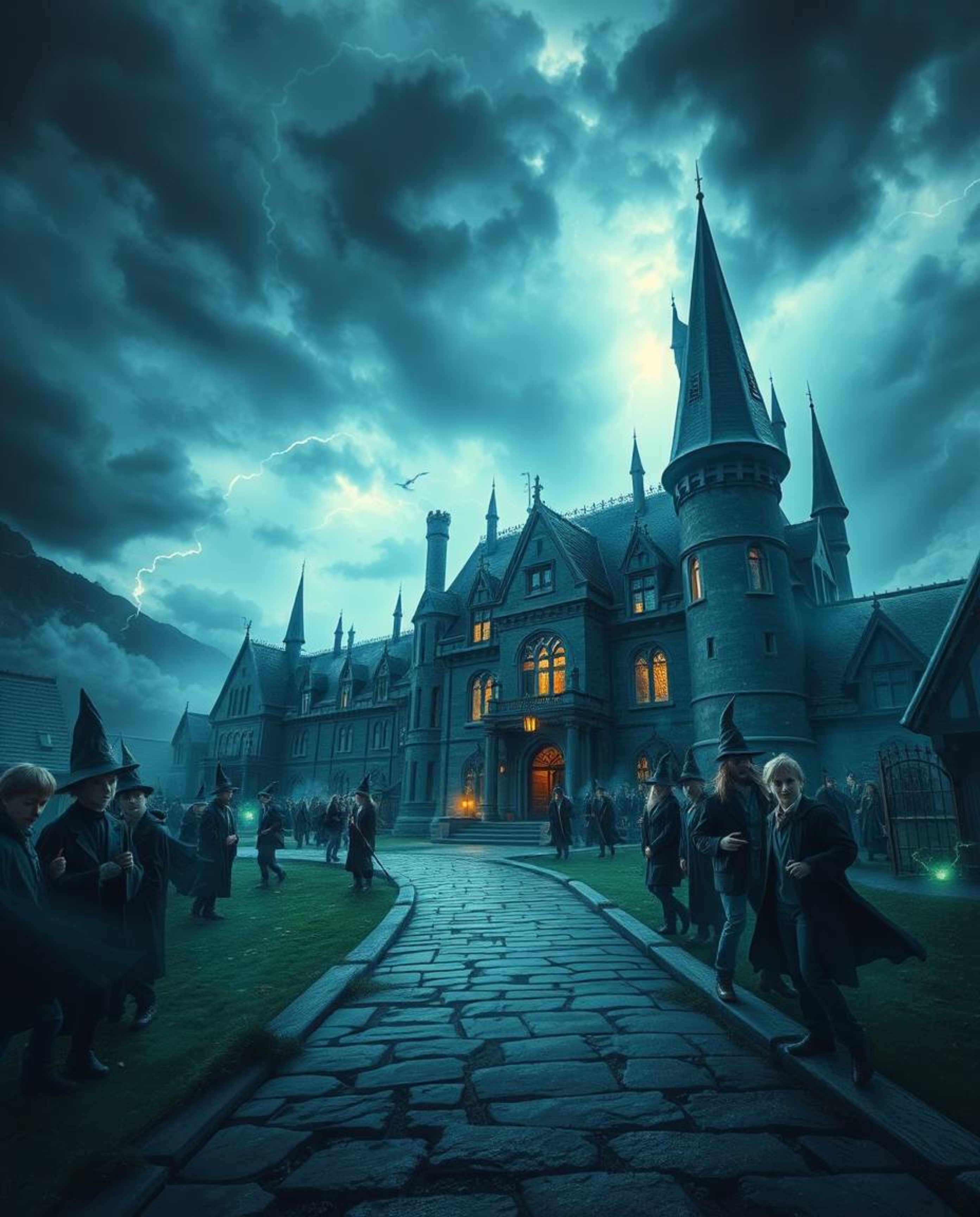 Discover a captivating world of a magical school brimming with young wizards. Immerse yourself in a stunning visual landscape