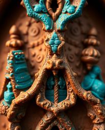 Explore an enchanting magical school through extreme macro photography, revealing intricate textures and details in a strikin