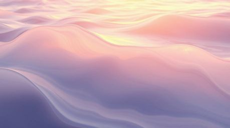 Immerse yourself in the captivating beauty of a fluid abstract wave, rendered with a delicate pastel gradient texture and bat