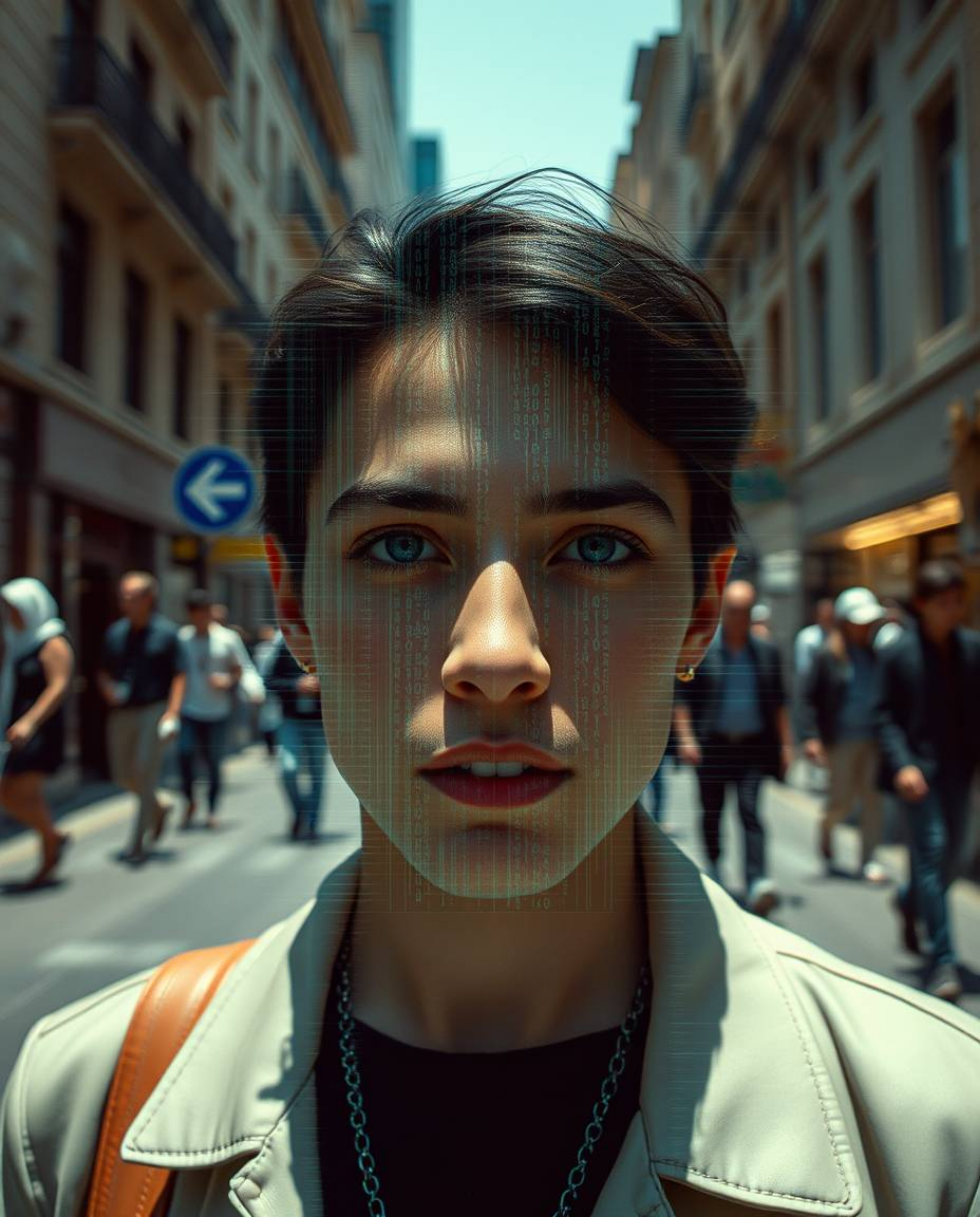 Explore the intersection of candid street photography and digital art with this captivating collection. Featuring rich, deep 