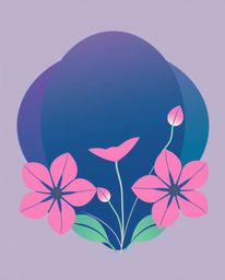 This collection features inspired logos and artworks showcasing smooth gradient transitions and flowers blooming within geome