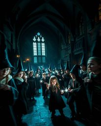 Explore a captivating magical school teeming with young wizards, brought to life with dynamic rendering techniques. Experienc