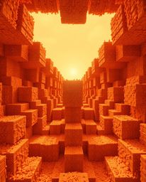Explore the mesmerizing world of surreal infrared photography. This image features a repetitive cube pattern reminiscent of E