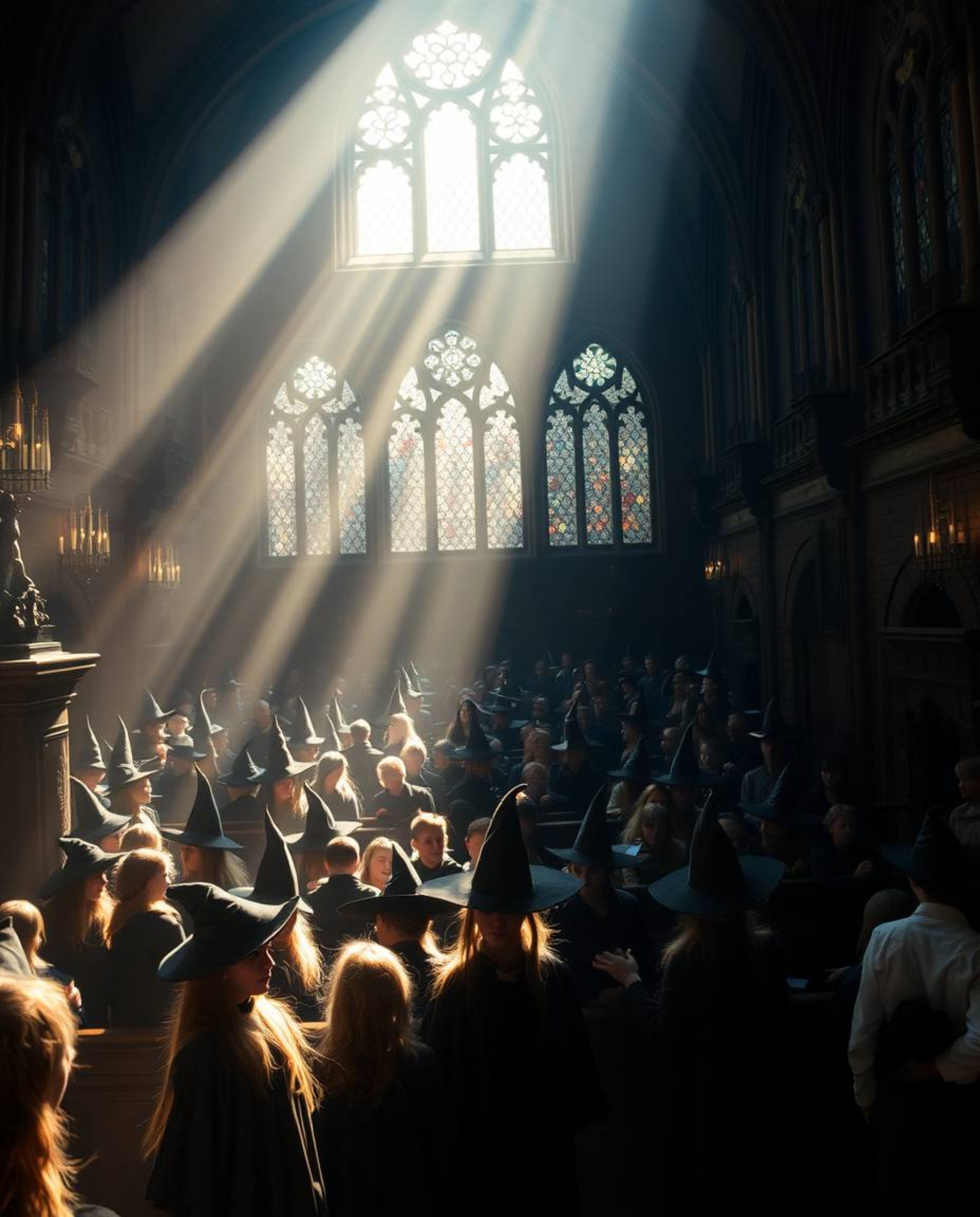 Discover captivating ethereal photographs of a magical school teeming with young wizards. These images feature strong, hard