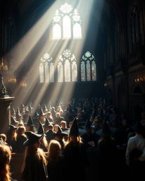 Discover captivating ethereal photographs of a magical school teeming with young wizards.  These images feature strong, hard 