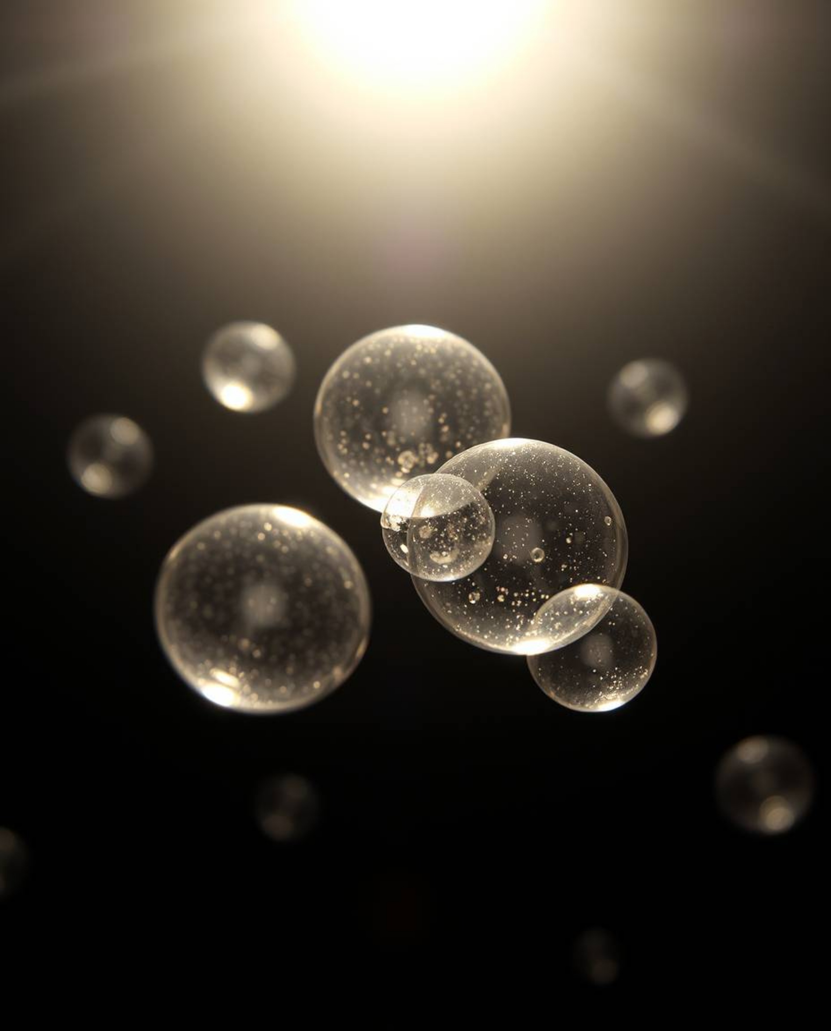 Explore the mesmerizing world of micro textures and floating forms with these 3D renders. Featuring extreme macro close-ups a