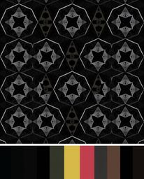 Explore a timeless and elegant aesthetic with this classic black and white image featuring a seamless geometric pattern of he