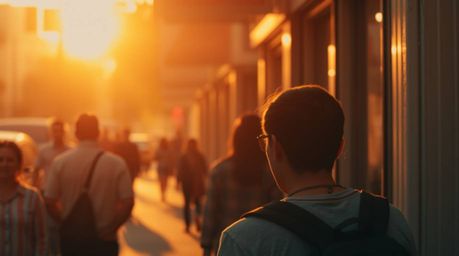 Capture the spontaneous beauty of urban life with this stunning collection of candid street photographs.  Bathed in the warm 
