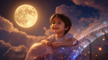Embark on a fantastical journey with this vibrant and dreamy photograph, captured in a cinematic style reminiscent of Pixar. 