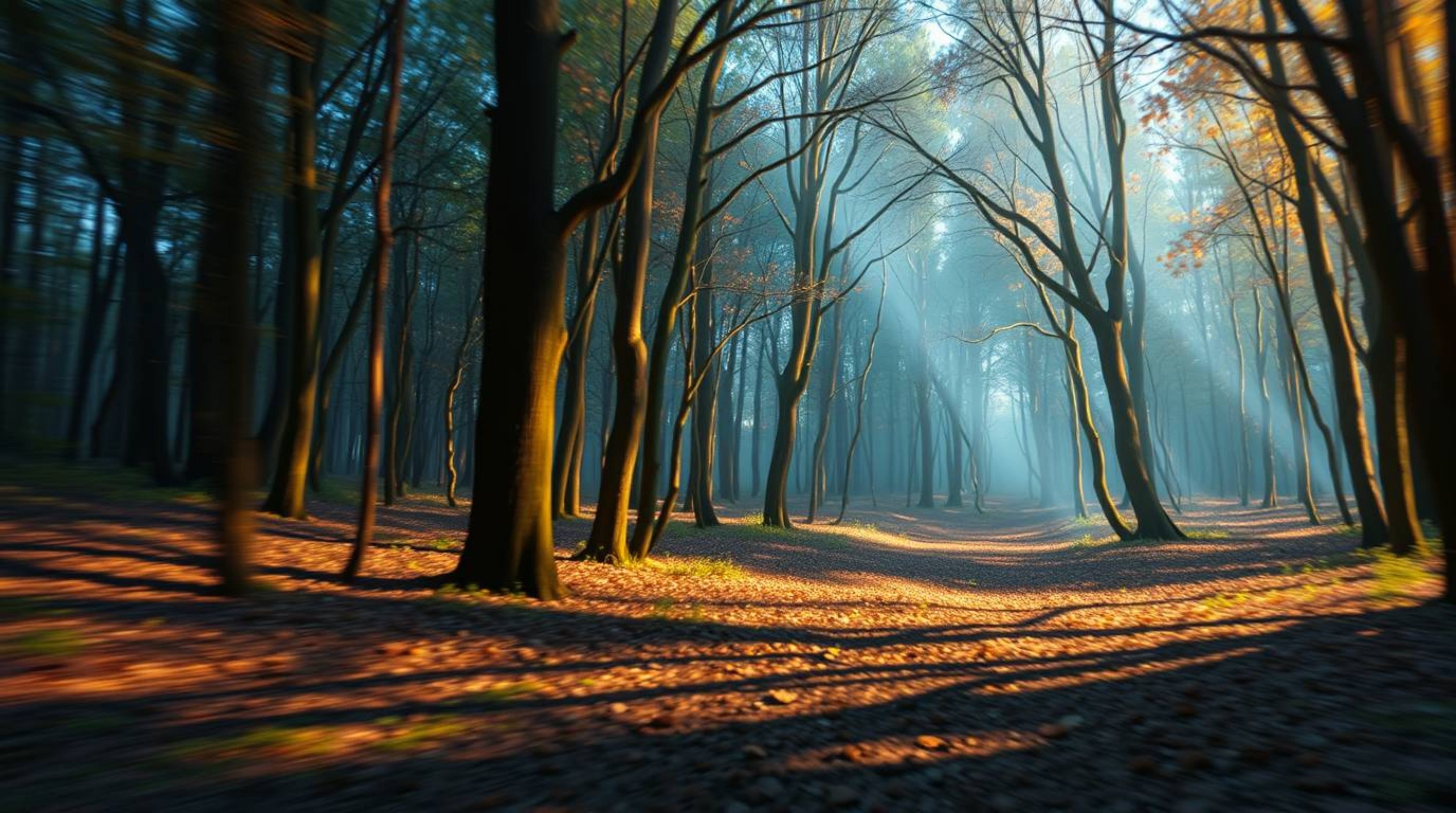 Experience a thrilling chase through a mesmerizing forest with a looping background, brought to life with iridescent colors a