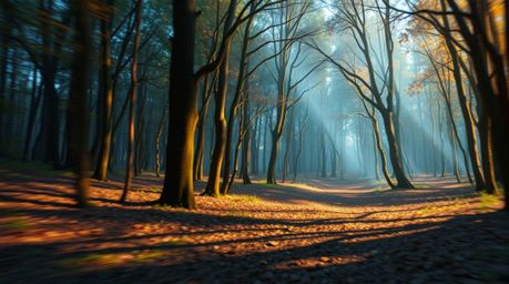Experience a thrilling chase through a mesmerizing forest with a looping background, brought to life with iridescent colors a