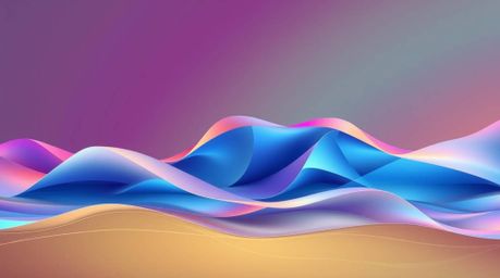 Experience mesmerizing digital art featuring intricate origami-style folds rendered with vibrant neon gradient textures flowi
