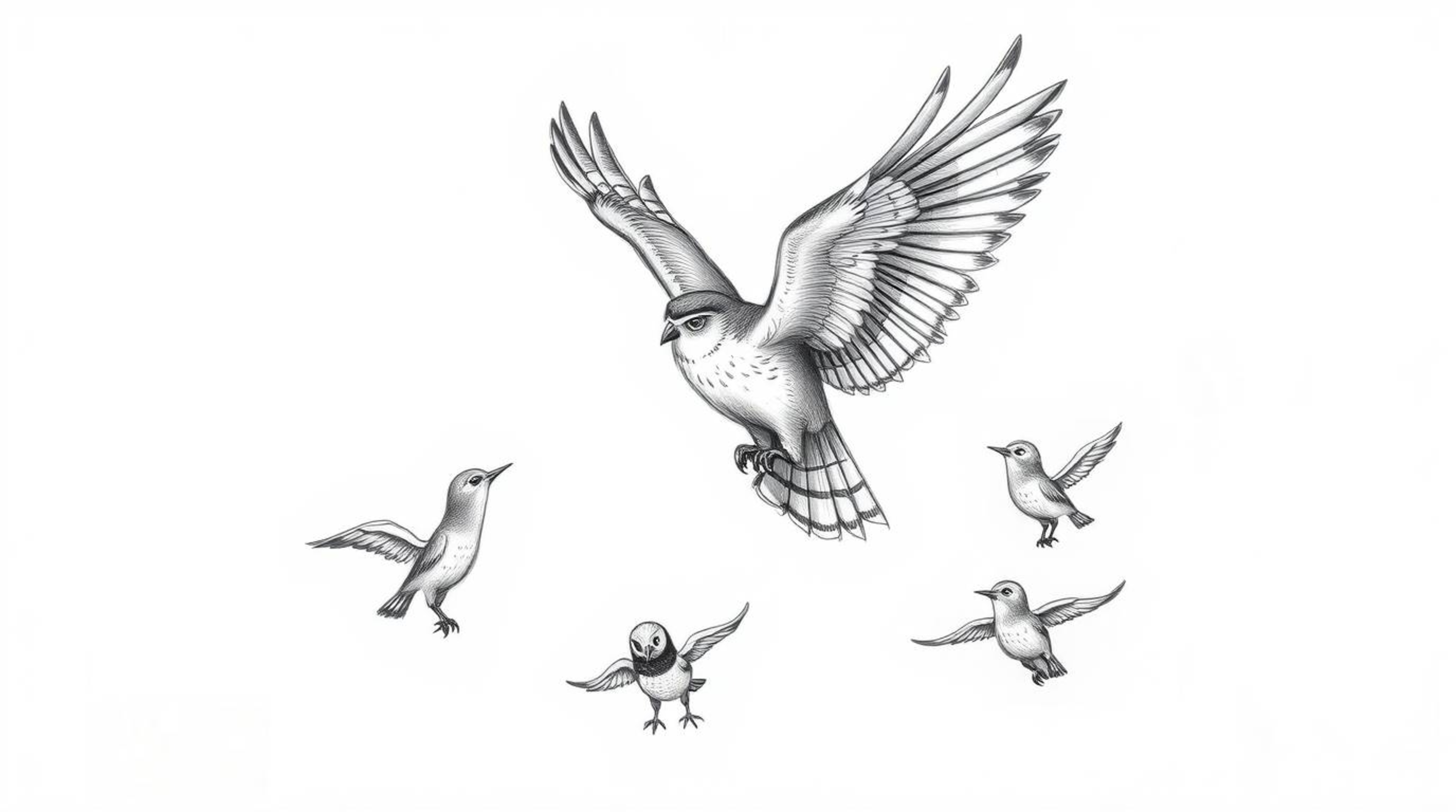 A heartwarming Pixar-inspired sketch depicts a blind owl, rendered with soft, detailed feathers and textured pencil strokes a