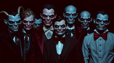 Discover the captivating story of a team of misfit heroes, united by a rich burgundy and deep blue color palette.  Experience