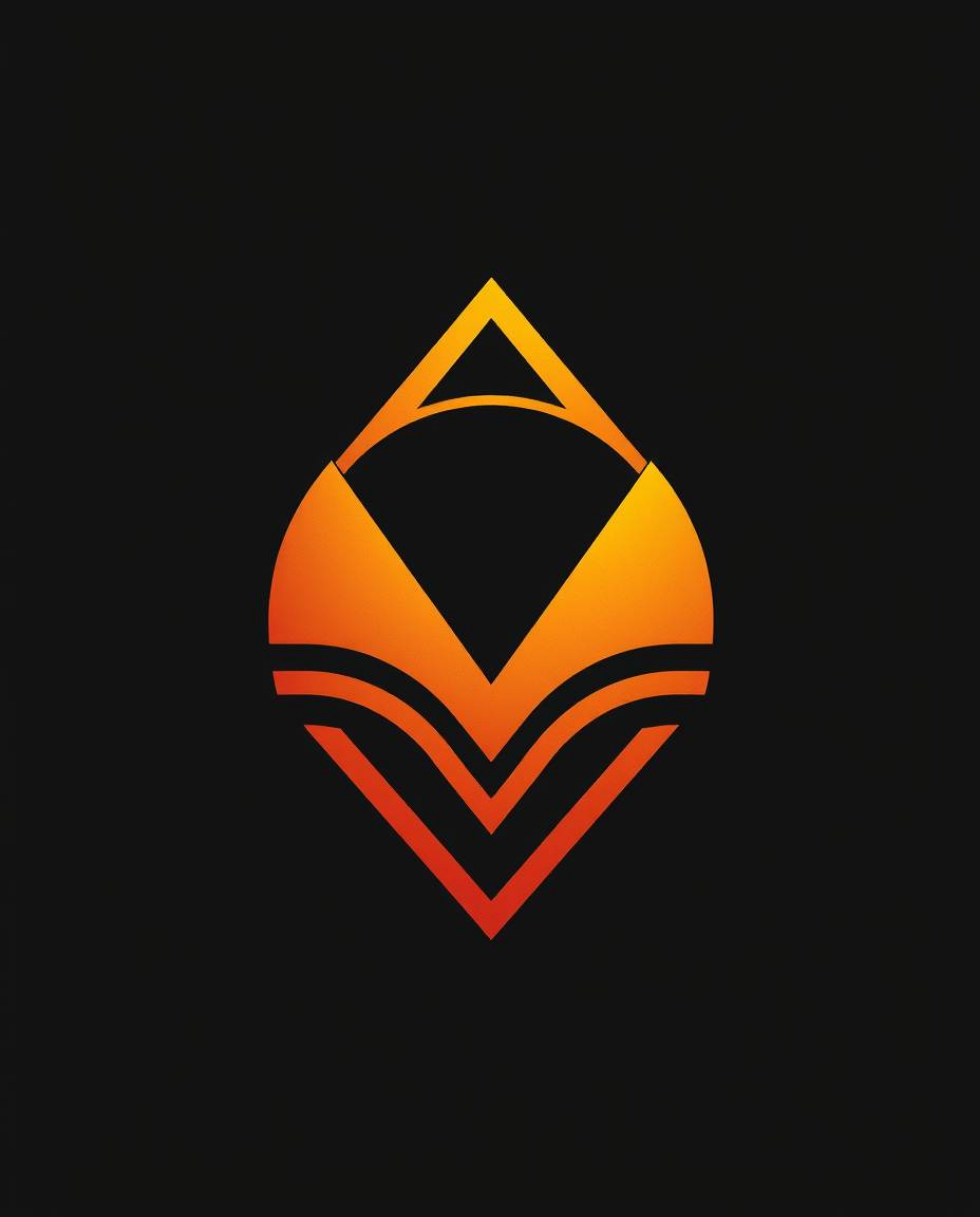 This artwork combines the warmth of golden hour light with geometric shapes and clean lines to create an inspiring logo. A co