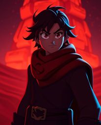 A brave hero embarks on a Disney-style desert adventure, characterized by rich burgundy and deep blue hues, intense dramatic 