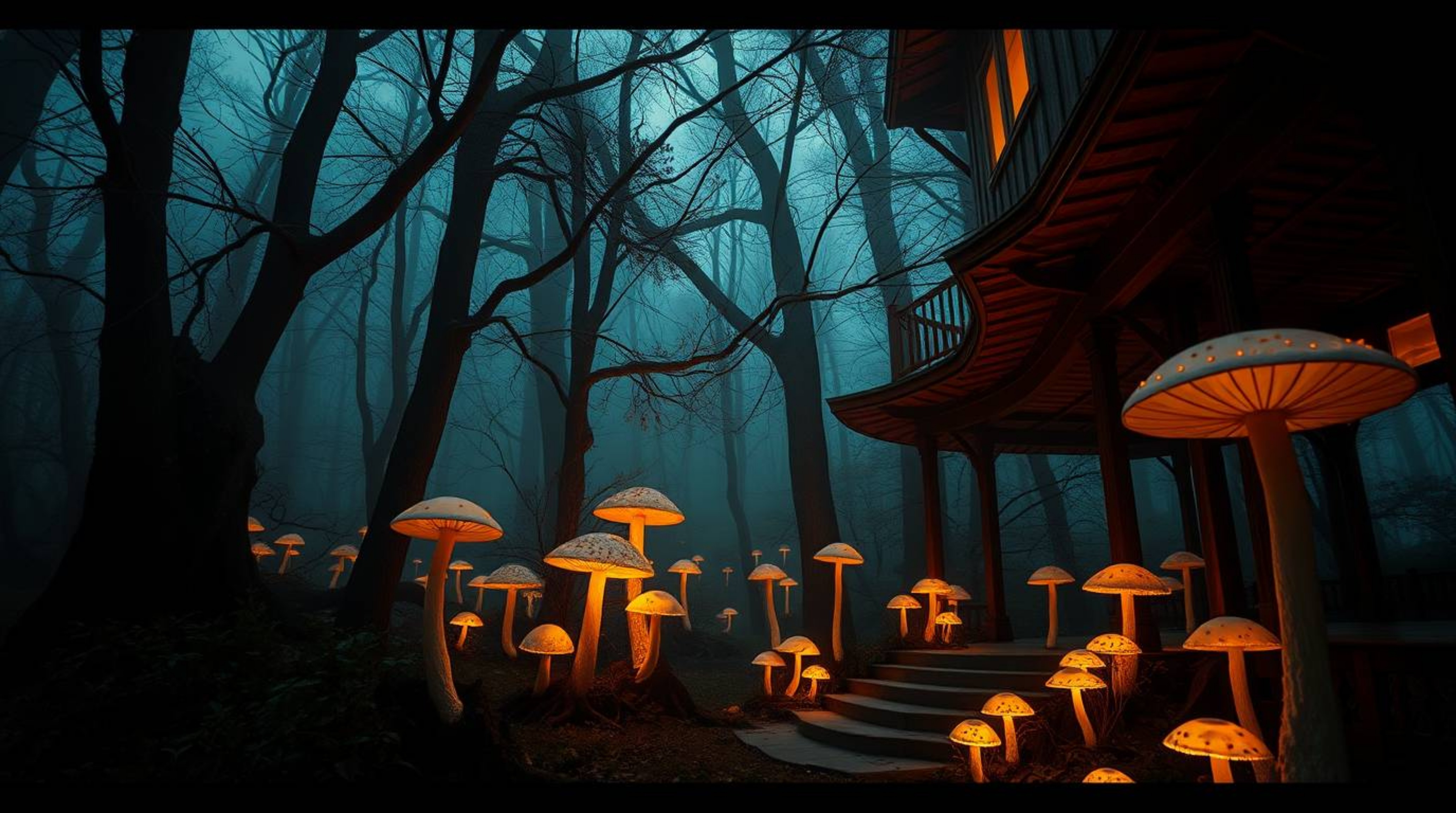 Capture the magic of a vintage-style enchanted forest with precise architectural color photography. This series features dram