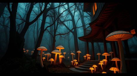 Capture the magic of a vintage-style enchanted forest with precise architectural color photography. This series features dram