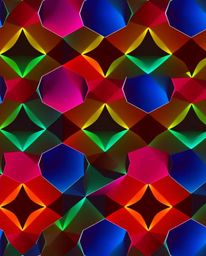 This high-resolution stock photo showcases a uniquely split, seamless geometric pattern composed of hexagons and triangles re